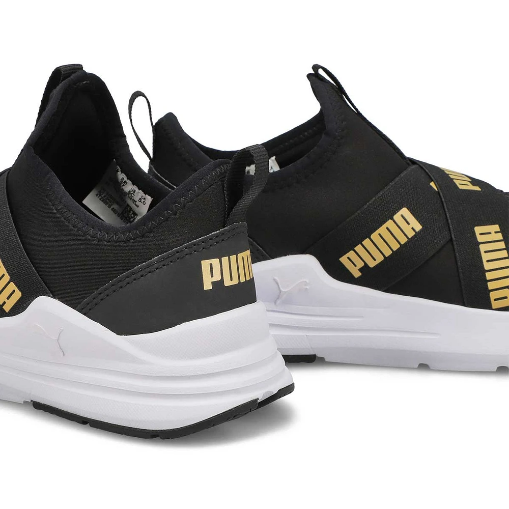 Kids' Wired Run Flash Jr Sneaker - Black/Gold