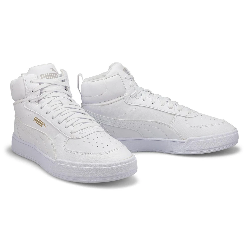 Men's Caven Mid Sneaker - White/Gold/Grey