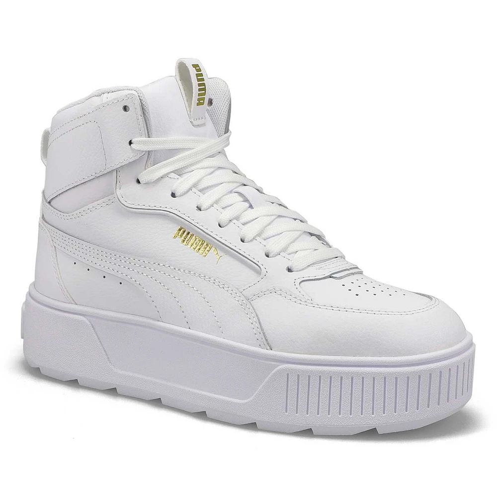 Puma Women's Karmen Rebelle Mid Platform Sneaker - Whit