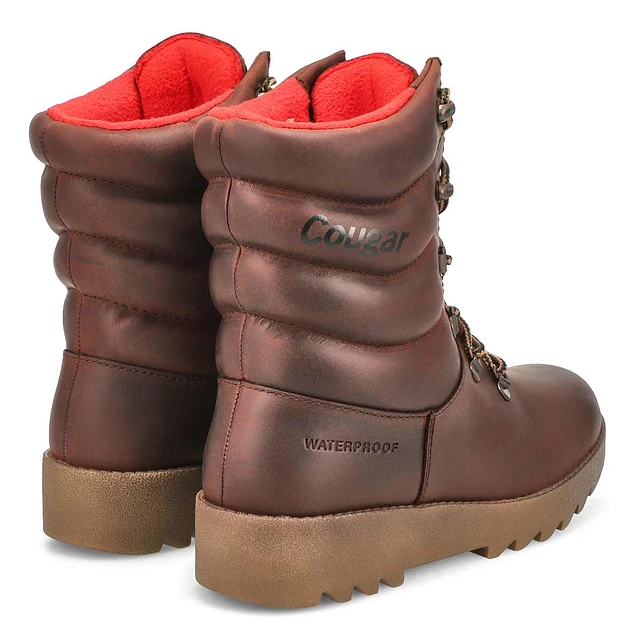 Cougar Women's Original 39068 Boots In Butternut - Leather Mid-Height Boots With Quilt Stitching, Ankle-High - View #7
