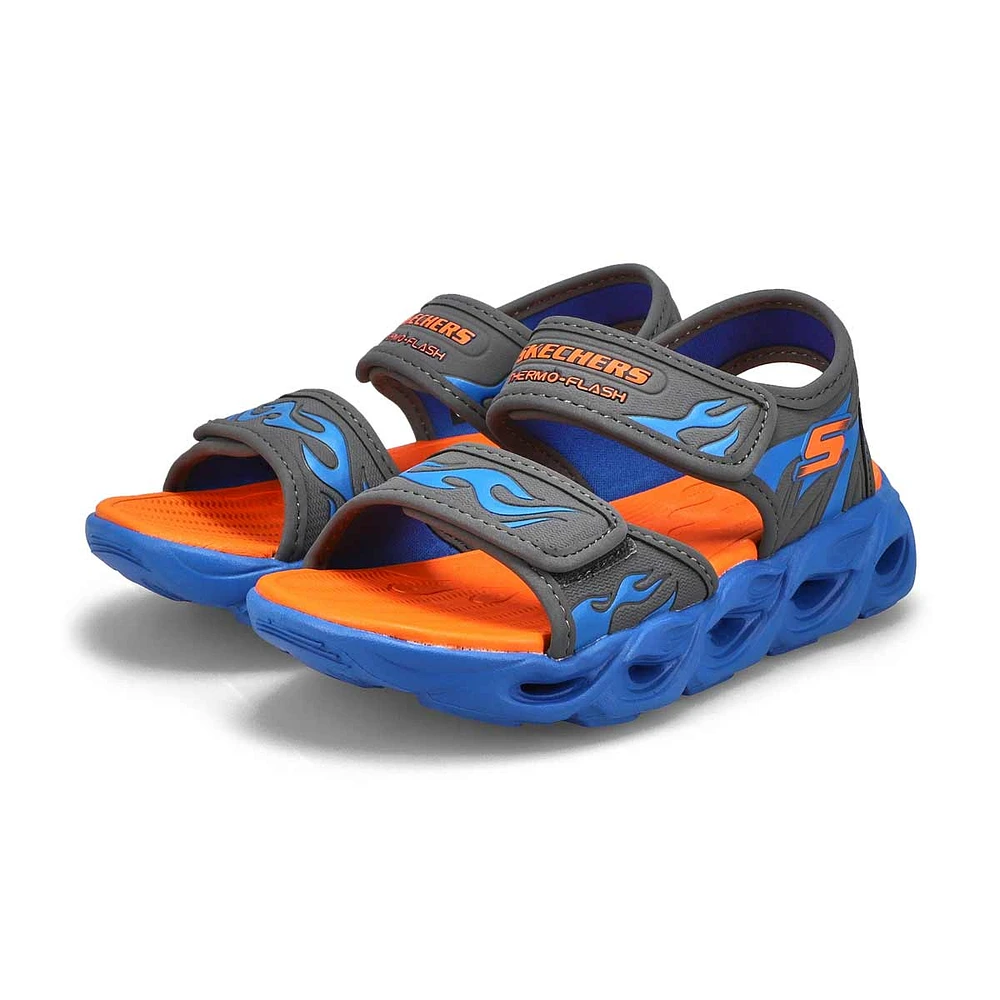 Sandale à 2 brides THERMO-SPLASH, noir/rouge, garç
