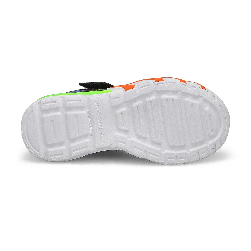 Boys' Flex Glow Belt Light Up Sneaker - Black/Lime