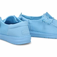 Women's Wendy Chambray Casual Shoe - White/Blue