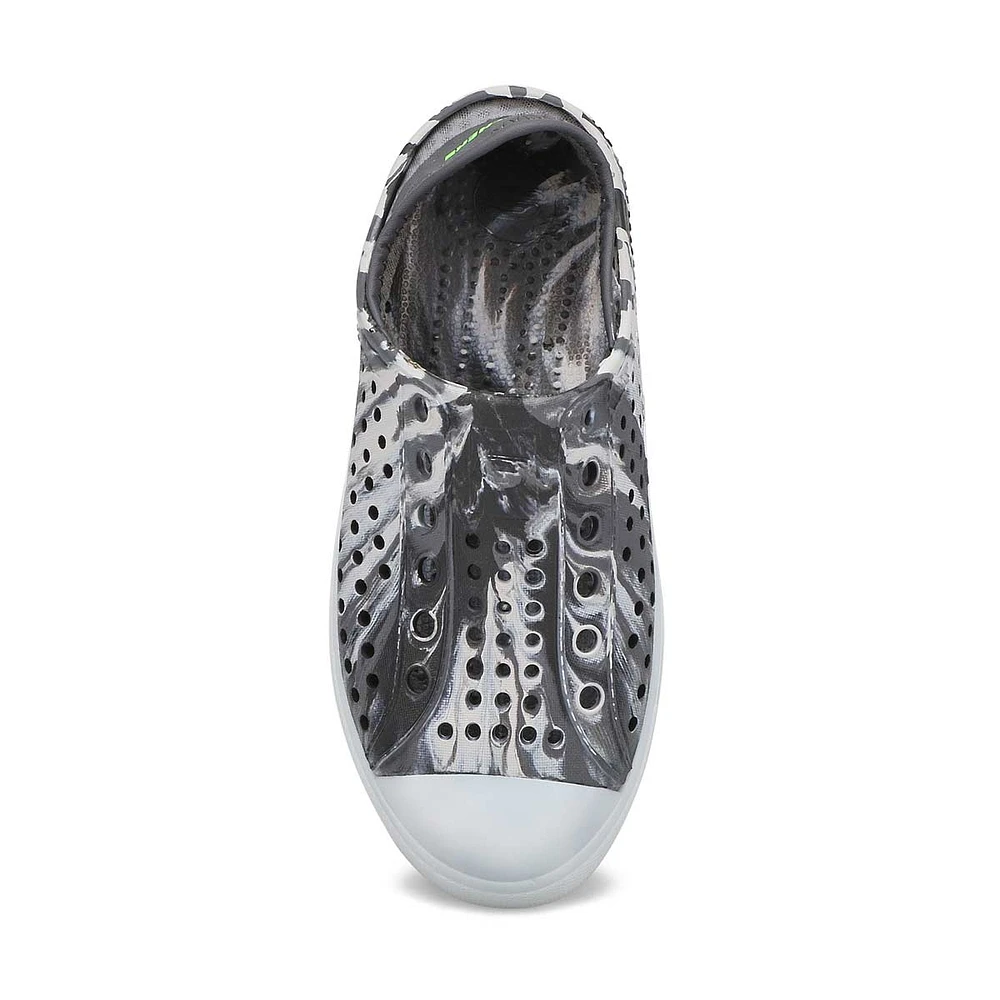 Boys' Guzman Flash Slip On Shoe - Charcoal/Lime