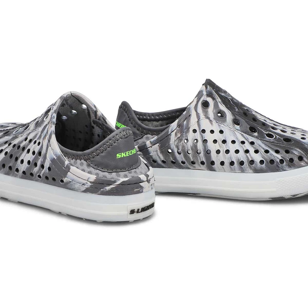 Boys' Guzman Flash Slip On Shoe - Charcoal/Lime