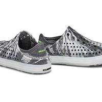 Boys' Guzman Flash Slip On Shoe - Charcoal/Lime