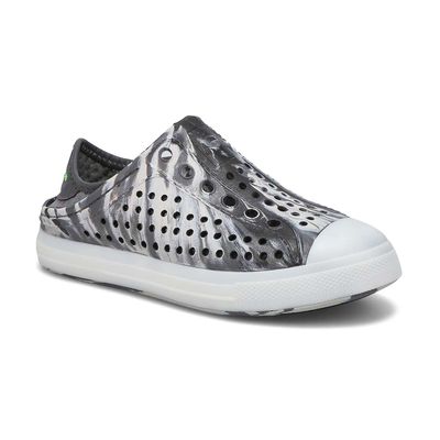 Boys' Guzman Flash Slip On Shoe - Charcoal/Lime