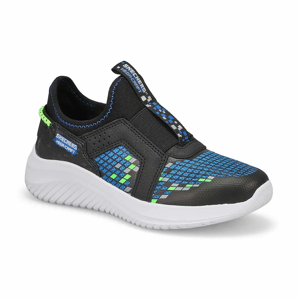 Baskets à enfiler ULTRA FLEX 3.0, noir/bleu/lime,