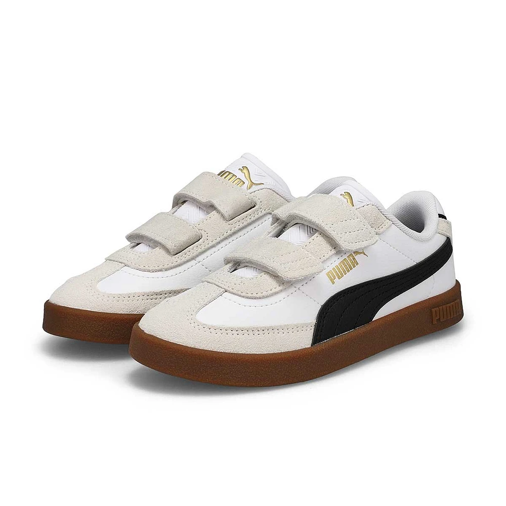 Kids' Club II Era Sneaker -White/Off White/Black