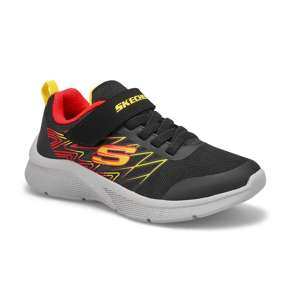 Boys' Microspec Texlor Sneaker - Black/ Red