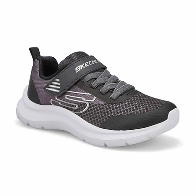 Boys' Skech Fast Sneaker- Charcoal/ Black