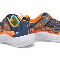 Boys'  Microspec Advance Sneaker - Navy/Orange