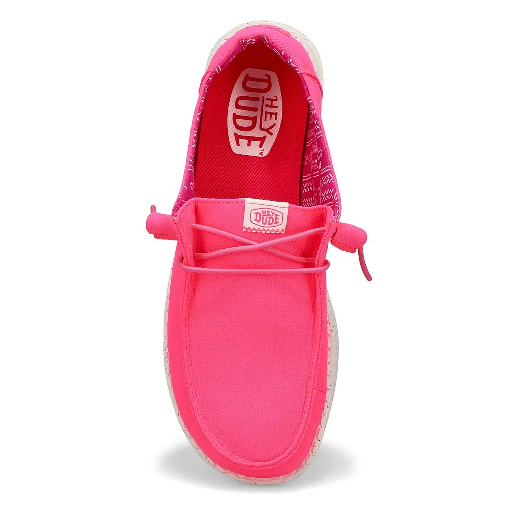 Flâneur décontracté WENDY CANVAS, rose néon, femme