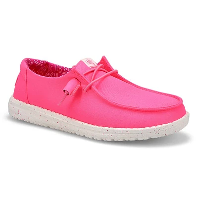 Flâneur décontracté WENDY CANVAS, rose néon, femme