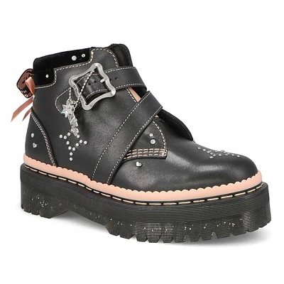 Women's Caitie Ankle Boot - Black/Powder Pink