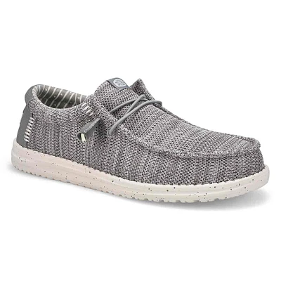 Men's Wally Stretch Sox Casual Shoe - Grey