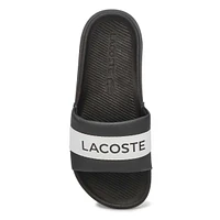 Claquette CROCO SLIDE, noir/blanc, femmes