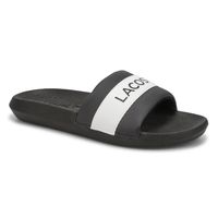 Women's Croco Slide Sandal - Black/White