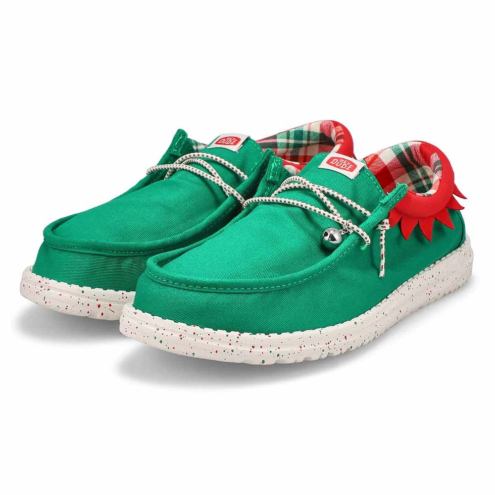 Flâneur décontracté WALLY HOLIDAY ELF, vert/rouge,