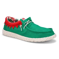 Flâneur décontracté WALLY HOLIDAY ELF, vert/rouge,