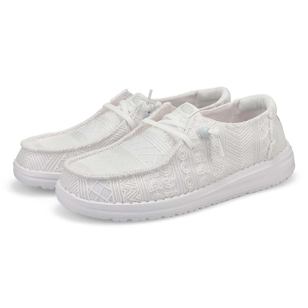 Women's Wendy Crochet Lace Shoe - White