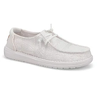 Women's Wendy Crochet Lace Shoe - White