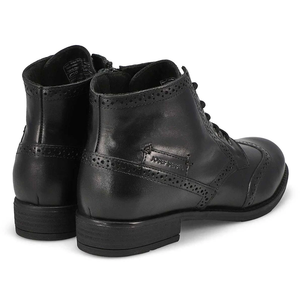 Women's Simona 08 Lace Up Ankle Boot - Black