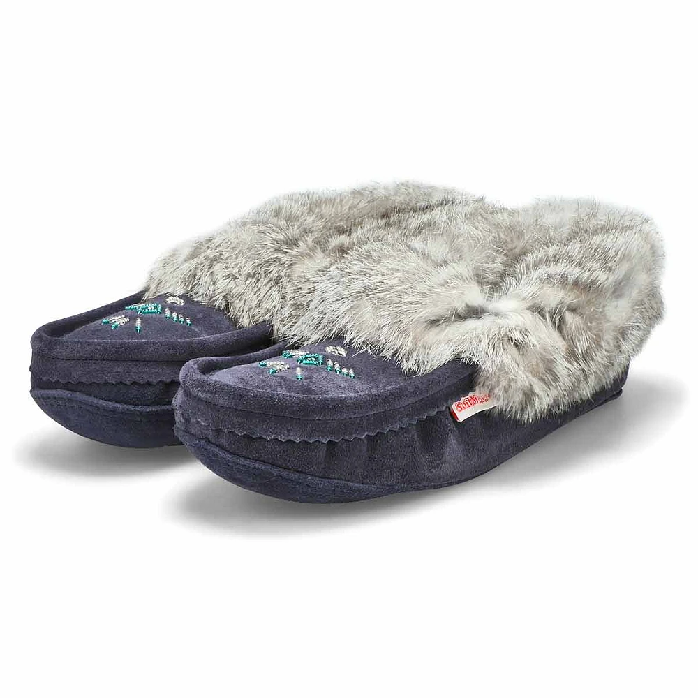 SoftMocs en fourrure de lapin 660, gris, femmes