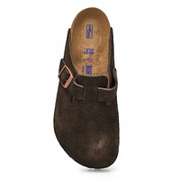 Women's Boston Soft Footbed Suede  Clog - Mink