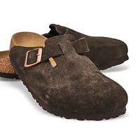 Women's Boston Soft Footbed Suede  Clog - Mink