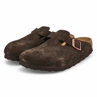 Women's Boston Soft Footbed Suede  Clog - Mink