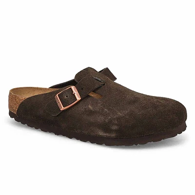 Women's Boston Soft Footbed Suede  Clog - Mink
