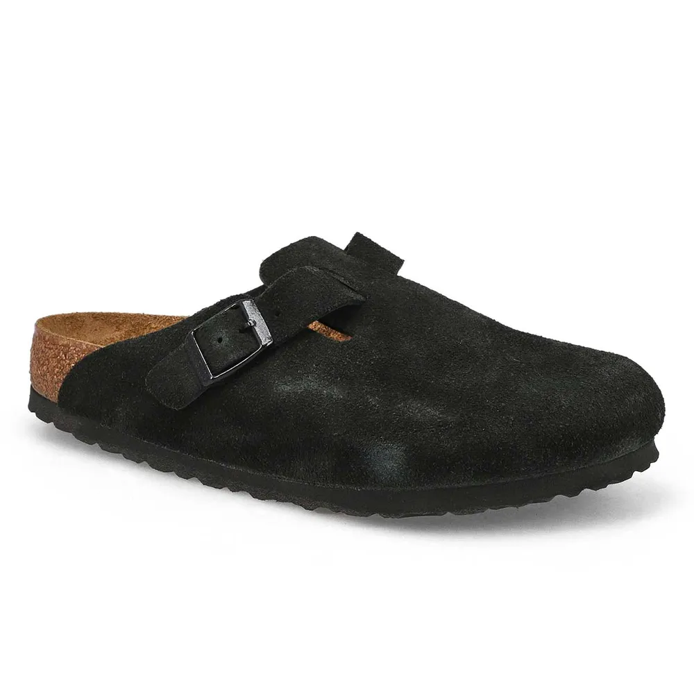 Women's Boston Soft Footbed Suede  Clog - Mink