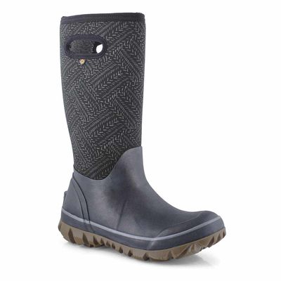 Women's Whiteout Fleck Waterproof Boot -  Black