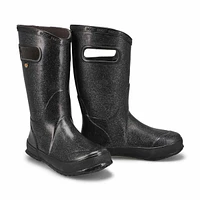 Girl's Rainboot Glitter Rain Boot - Black