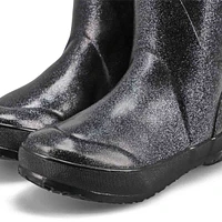 Botte de pluie RAINBOOT GLITTER, noir, filles