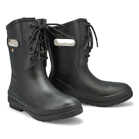 Women's Amanda II Plush Lace Waterproof Boot - Bla