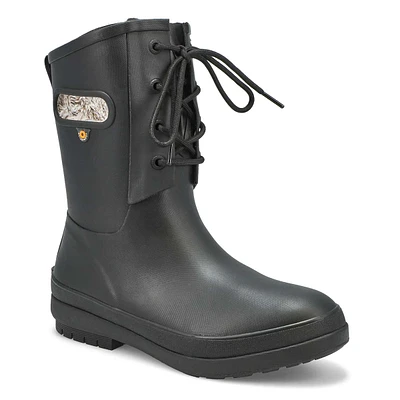 Botte imperméable AMANDA II PLUSH LACE, noir, femm