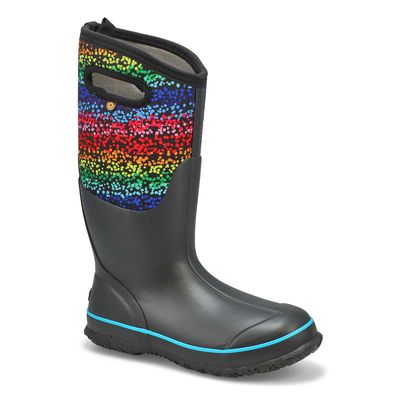 Women's Classic Rainbow Dots Wtpf Boot- Mlti