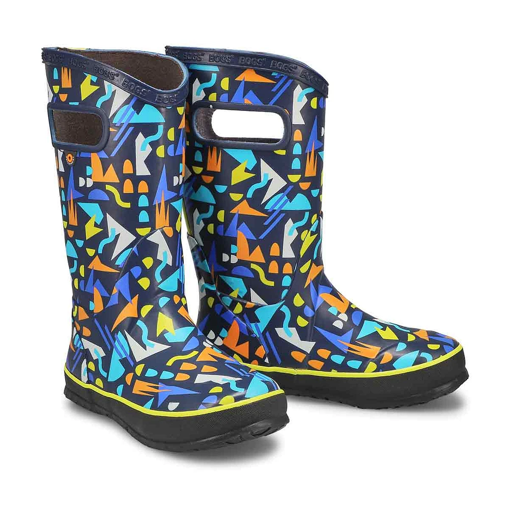 Boys' Sparse Geo Waterproof Rain Boot