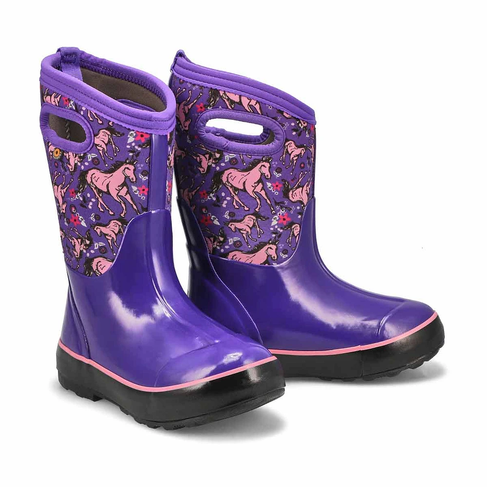 Botte CLASSIC II UNICORN AWESOME, noir, filles