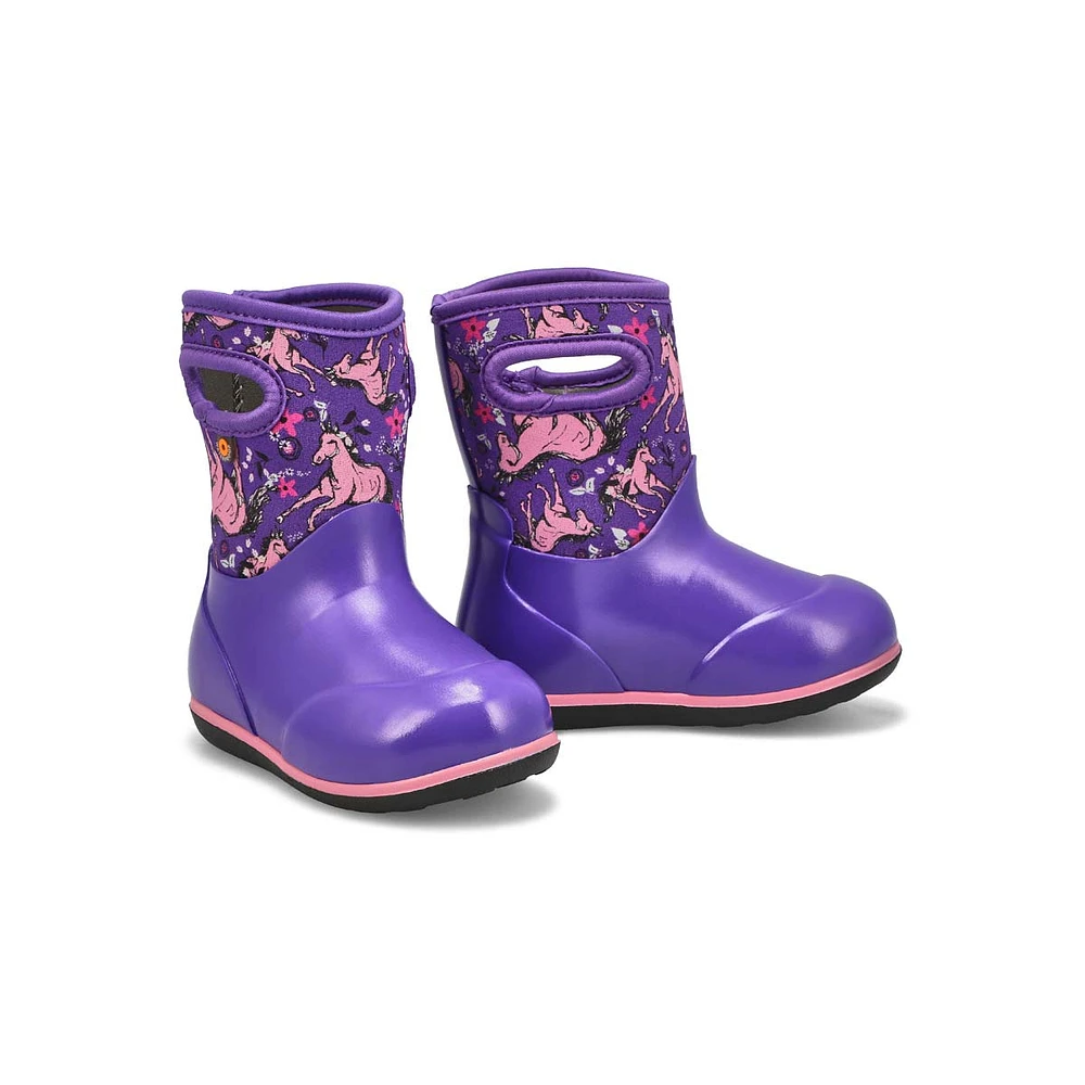Botte CLASSIC UNICORN AWESOME, noir, bébés