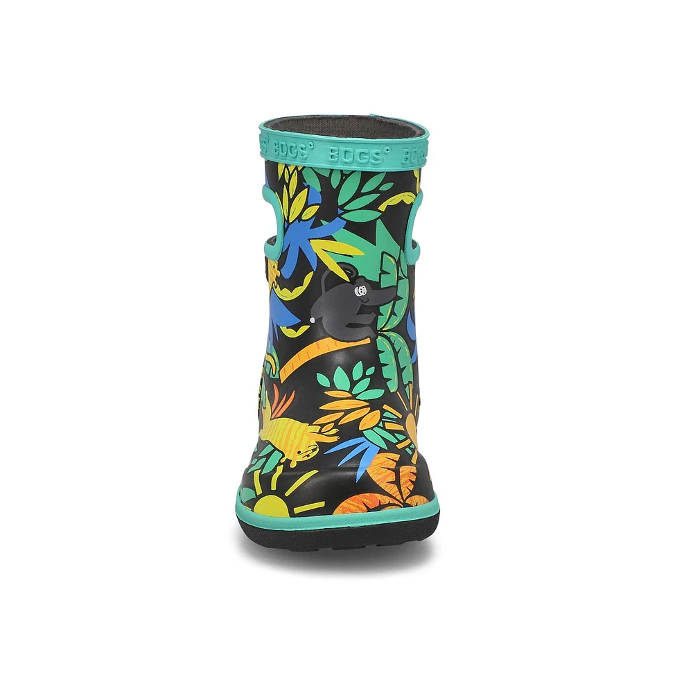 Botte de pluie SKIPPER II JUNGLE, noir, bébés