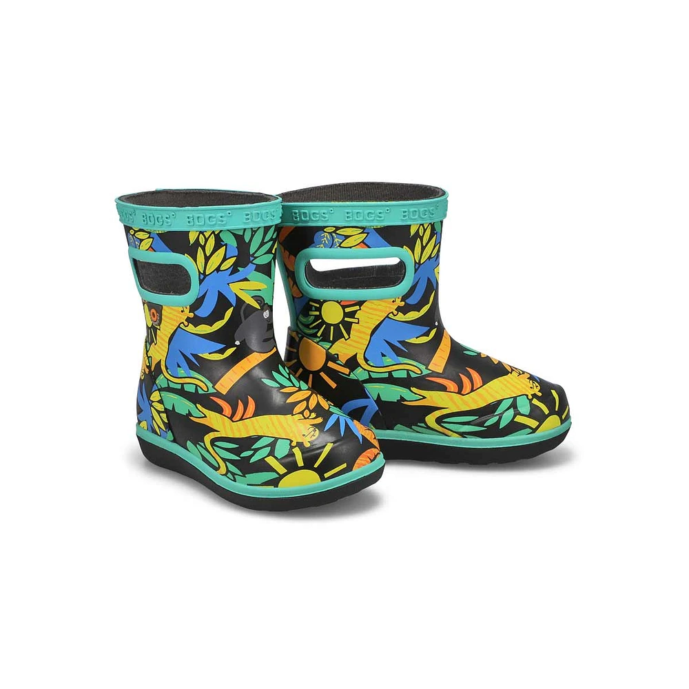 Botte de pluie SKIPPER II JUNGLE, noir, bébés