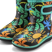 Botte de pluie SKIPPER II JUNGLE, noir, bébés