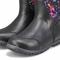 Botte imperméable YORK NEON, noir multi, enfants