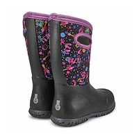 Kids'  York Neon Waterproof Boot - Black Multi