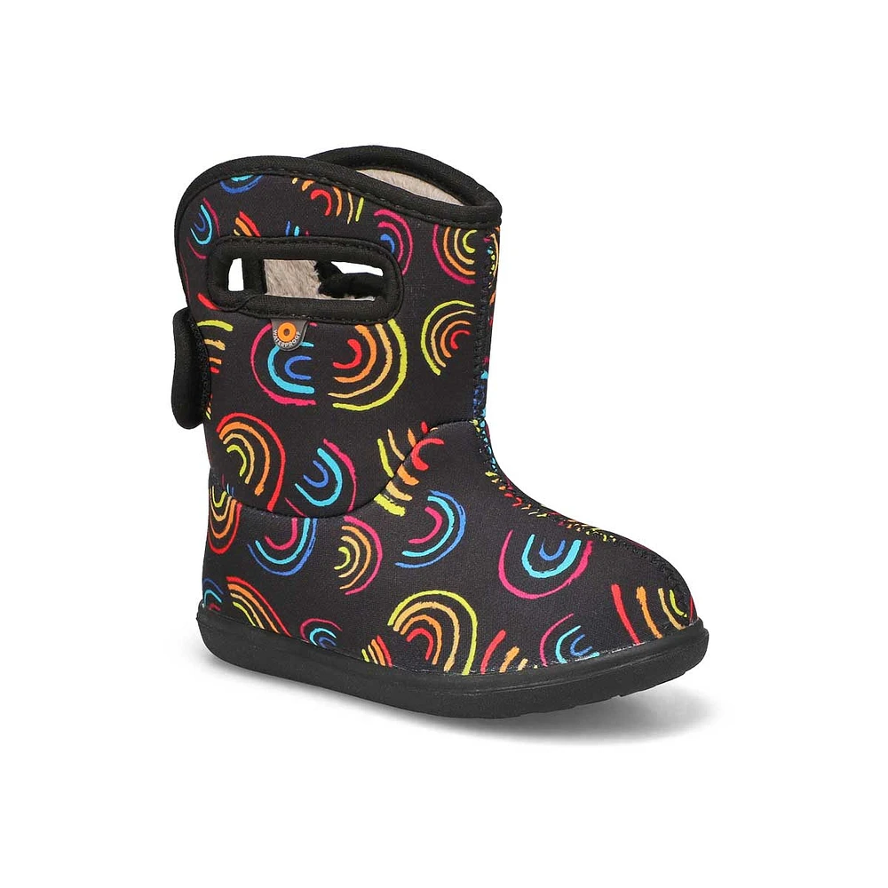 Infants'  BabyBogs II Wild Rainbows Boot-Blk