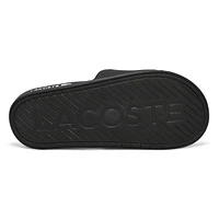 Men's Croco Dualiste Slide Sandal - Black/White