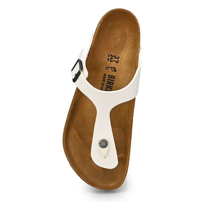 Tongs en cuir GIZEH, habana, femmes